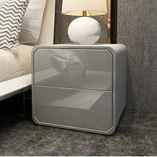 Comodino Installazione Gratuita Serratura Nordic Semplice e Moderno in Legno massello Grigio Grigio Leggero Cuscinetto a Vento 300KG-47x50x40cm FANJIANI