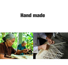 EBAYIN Organizzatore Immagazzinaggio Tessuto Cestino Portaoggetti in Rattan Seagrass Intrecciato a Mano Contenitori Contenitori Organizer Scaffali in Vimini La Camera Letto,35 * 6cm