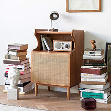 Diaod Comodino in Legno massello Comodino Moderno Semplice in Rattan Divano Comodino Piccolo Appartamento Comodino Camera da Letto
