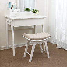 EXCLVEA Sedile per Trucco per Camera da Letto Vanity Sgabello, Trucco Moderno Dressing feci con Concavo sede di Superficie, Panchina Imbottita con Gambe Rubberwood, 286lb capacità, for Camera