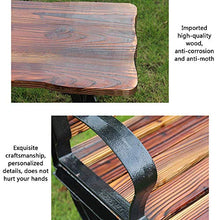 LXLH Panchina da Giardino Panchina da Giardino in Ferro battuto per Esterni, Panchine per corridoio da Giardino Impermeabili, solari e anticorrosive, può ospitare 2-3 Persone, Forte capacità Port
