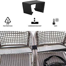 Kuinayouyi - Clip per mobili da giardino, in vimini, per sedie in rattan, con clip di fissaggio, 8 pezzi, 6 cm