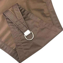 Giardino Sail Canopy, Triangolo Sun Sail cromatica con Heavy Duty Kit di Fissaggio, 3 Corde, Impermeabile, Anti-UV, all'aperto Ombrelloni Ombra Vela Teloni per Balcone,Marrone,2.4 x 2.4 x 2.4m