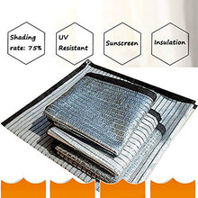 Rete ombreggiante Paralume Riflettente del Parasole del 75% della Rete Ombra del di Alluminio con I Gommini di Protezione per Il Patio del Giardino (Size : 4x8M)