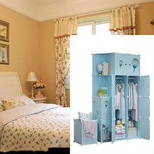 TWDYC Portable Armadio Guardaroba Rack Pieghevole Armadio Cabinet Multifunzionale Antipolvere e umidità Mobili Camera da Letto