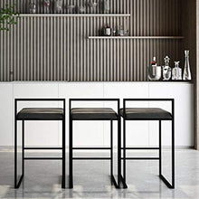 XIN CHANG LWH Sgabelli Alti, Bar Sedia con Schienale Panno Cuscino Industrial Style Dining Chair della Sedia del Salone Hotel Reception Chair (Color : Brown, Size : 77CM)