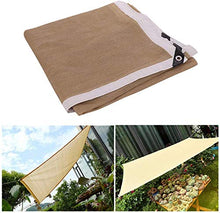 SHDT Parasole Vela, Rettangolo Ombra Panno Block Parasole Tessuto, Traspirante Outdoor Ombra Vela per Pergola Backyard Garden Yard Patio, Sabbia,6 Pin,3 * 4M