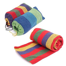 Yhjkvl Amaca da campeggio doppia grande amaca da campeggio in tela da appendere letto da giardino, da viaggio, spiaggia all'aperto