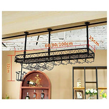 yqs Portabottiglie per Vino, Portabottiglie per Vino, Portabicchieri da Vino/Portabottiglie da Vino Sospeso a Soffitto Portabicchieri in Ferro in Metallo Portabicchieri Alto/Portabicchieri ad Alt