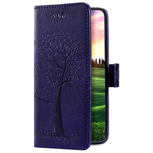 Robinsoni Custodia Compatibile con Samsung Galaxy J2 Core Cover Folio a Fogli Mobili Cover Libro Pelle PU Case Taccuino Cover Portafoglio Custodia Libretto Retro Flip Caso Albero in Rilievo Cover