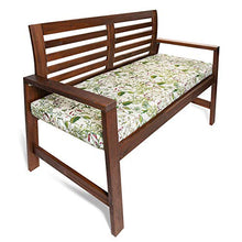 Celina Digby® - Cuscino impermeabile a 2 posti, con imbottitura in schiuma morbida (114 x 47 x 6 cm), motivo: prato gallese floreale