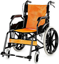 Carrozzina Leggera Carrozzina Semovente Manuale per Adulti con Cuscino E Borsa da Viaggio, Portatile E Pieghevole, Sedile A 40 Cm