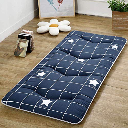 KEOA Portatile Pieghevole Materasso Tappetino Tappeto Futon Traspirante Tatami Residenza Studentesca Universale Quattro Stagioni Materassi da Terra Addensabile Ground-150x200cm(59x79inch) M