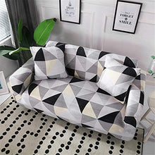 Odot Copridivano Elastico, Copridivano Salotto Protettore Imbottito Sofa Antiscivolo Ideale per Poltrone Mobili Copridivano (2 posti: 145-185cm,Geometrico)