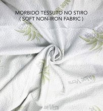 Tex family COPRIMATERASSO traversa Aloe Vera HD antiacaro e Anallergico Made in Italy - 2 PIAZZE