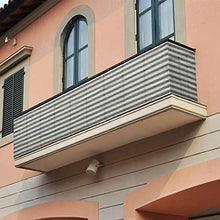 Infilm, protezione per la privacy, per balcone, 4,9 x 0,9 m, traspirante, per portico e cortile, per scale, per interni ed esterni, con corda e cravatte