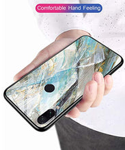 Suhctup Compatibile con Xiaomi Redmi 8A Custodia Protettiva in Vetro Temperato 9H + Cornice Paraurti in TPU Silicone Morbido Assorbimento Degli Urti a 360 Gradi Protezione -Marmo 2