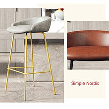 GYPPG Elegante Casa Dcor Colazione Casual Sgabello Bar Seggiolone Colazione per bancone/Cucina/Pub Sgabello Sedile Senza braccioli Base in Metallo Design Moderno