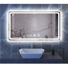 Specchio Da Bagno A LED 80 X 60 Cm, Con Illuminazione Bianca Fresca Specchio Da Bagno Specchio Da Bagno Specchio Da Bagno Specchio Orizzontale Specchio Orizzontale