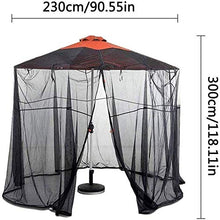 Schermo all'aperto ombrellone Ombrellone Tavolo Ombrellone zanzara copertura della rete Bug Rete di copertura, Ombrellone Converter copertura Trasforma il tuo Parasol in un Gazebo (Colore: 275 * 230 c