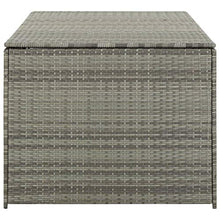 vidaXL - Scatola portaoggetti da Giardino in Resina Intrecciata, 180 x 90 x 75 cm, Colore: Grigio