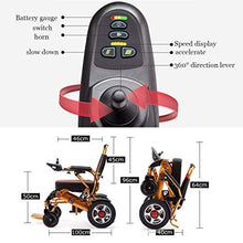 Accessori per la casa Anziani Disabili Sedia a rotelle pieghevole per anziani Sedia a rotelle elettrica pratica Sedia a rotelle leggera Allterrain Scooter elettrico Sedia elettrica a doppio motore