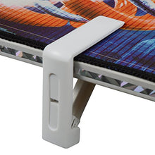 Clip fermatovaglia in acciaio inox, confezione da 4 pezzi, 4 fermatovaglia a molla a clip per tovaglia in plastica, colore: bianco