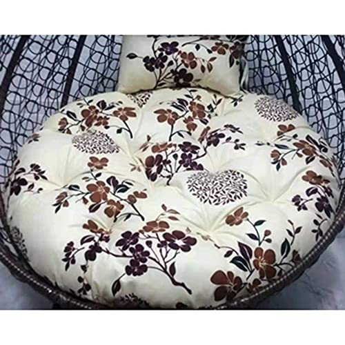Cuscino rotondo per sedia Papasan con cuscino grande addensare swing sedia cuscino vimini rattan uovo nido appeso uovo amaca sedia cuscino per esterno