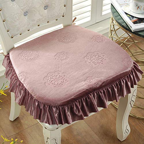 XHNXHN Cuscini per sedie da Pranzo Spessi Europei, Cuscini per sedili Corti in Peluche Cuscini per sedili per Esterni Antiscivolo per Interni Decorazioni per la casa Cuscini per sedie Lavabili con