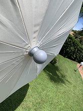 MLI Ombrellone Ecru a 10 Stecche da Giardino o Spiaggia da 250 cm Deluxe 250102730DEL, Poliestere, Orientabile e Regolabile in Altezza e Con Sistema di Apertura/Chiusura di sicurezza