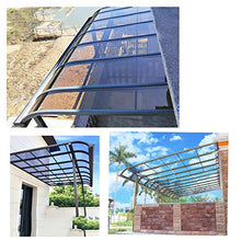 N \ A Tenda da Sole per Combattere Le intemperie, Copertura per Posto Auto Coperto per Finestra per Porta del Patio, Parasole per Protezione da Pioggia e Neve, tettoia per Ponte, 3 Metri Quadrati