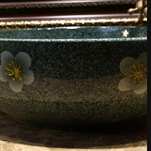 WEHOLY Lavabo in Resina Lavabo Rotondo da Incasso Ovale in Pietra Naturale Lavabo Rotondo retrò Creativo Jingdezhen Ceramica Hotel Lavabo antispruzzo