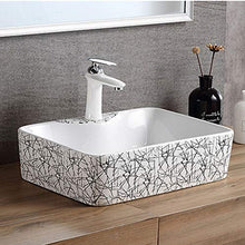 Feixunfan Lavabo Bagno Nordic Semplice in Bianco E Nero A Strisce Armadietto di Vanità Bagno in Ceramica Possono Essere Utilizzati for I Pasti Soggiorno per Il Ristorante Dell'hotel