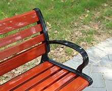 GUARD Panchina da Giardino All'aperto, Panchina 3 Posti Resistente alle Intemperie con/Senza Schienale, Struttura in Metallo E Acciaio E Sedile in WPC Anticorrosivo