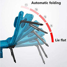 ZHANGYY Sedie a Sdraio per Patio Lettino da Campeggio Leggero per Adulti Bambini, Lettino Ultraleggero per Backpacking Lettino per Lettino Portatile in Alluminio per Campeggio, Uso Esterno, Blu Supp
