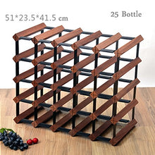 MXueei ZfgG Portabottiglie da Vino in Legno da 25 Bottiglie, Supporto con portaoggetti portaoggetti da banco, Robusto Supporto portabottiglie per Cucina o Bar per Uso Domestico, 51 × 41,5 × 23,5 cm