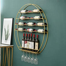 FCXBQ Serie da Parete - Porta Fino a 16 Bottiglie Portabottiglie da Parete Rotondo Elegante e Moderno portabottiglie