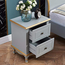 Comodini Semplice Comodino singolo Comodino Rustico Comodino in legno massello Mobili Camera Da Letto Comodino Governo di immagazzinaggio Comodino con cassetto ( Color : Gray , Size : 60x38x49cm )
