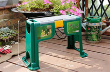 GFYWZ Seggiolino da Giardino per Sedersi All'aperto per Giardinaggio E Fai da Te Imbottitura Imbottita Multiuso per Ginocchio con Cassetta Portautensili, Verde