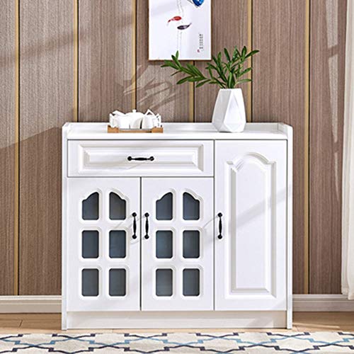 XuZeLii Credenza in Piedi Armadio da Cucina Governo di immagazzinaggio Sala da Pranzo Soggiorno Corridoio Camera Adatto per Camera da Letto E Soggiorno (Color : White, Size : 100x40x88cm)
