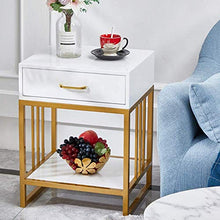 Mobili per la casa, Armadietto Laterale Stile Nordico Camera da Letto Soggiorno Divano Tavolino Comodino con cassetto Portariviste Tavolo angolare , 18,8 `` x 15,7 '' x 23,6 ''