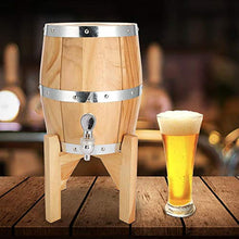 Botte di vino, Wine Keg, Botte ispirata al vintage, Contenitore per barile da barile da vino da bar in legno di quercia da interno in acciaio inossidabile da 3 litr(Legna)