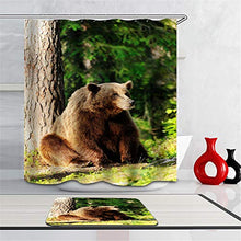 LIYAN Combinazione Bagno. Immagini Chiare E Colori Vivaci Rendono Il Tuo Bagno Pieno di Vita. Accessori da Bagno. Animali Selvaggi. Orso Bruno.