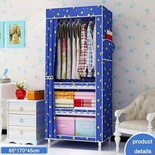 JFFFFWI Armadio Semplice Armadio in Tessuto di Oxford in Legno Massiccio assemblato 65 * 170 * 45cm (Colore: A)
