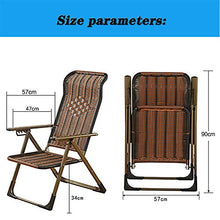 LINGZE Lettino Prendisole da Giardino, sedie reclinabili in Rattan per Il Campeggio sulla Spiaggia del Patio