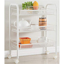 Yamyannie-Home Carrello di immagazzinaggio Pratico Carrello di stoccaggio Pratico Scaffale per Tutti Gli Usi Cestino Multifunzionale capacità di carico Max. 3 Maglie 8kg Carrelli di stoccaggio