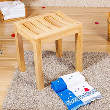 CLJ-LJ Doccia Bagno banco sgabelli di Legno Doccia Sedile Sgabello Cambiare Le Scarpe Sgabello for Anziani disabili Anti-Slip Heavy Duty Doccia Bagno Max.250kg (42 * 34 * 35cm) Sgabello Bagno, Bagno