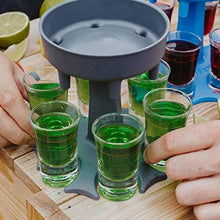 TINGYIN 6 Dispenser per Bicchieri e Supporto portabevande liquidi di riempimento Giochi Bevande Cocktail da Bar con Slogan smontato portabottiglie Portatile Tazza in Acrilico Pezzi