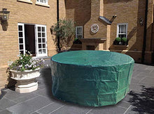 Laxllent Set di Copertura per Mobili da Giardino,Copertura Protettiva per Giardino da Esterno Impermeabile,Set di divani,Verde (Dia 190 x 70cm)