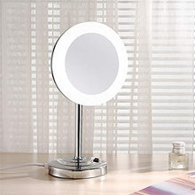 specchio trucco,specchio trucco,Specchio cosmetico da bagno con ingrandimento 7 volte da 8 pollici, specchio da tavolo europeo a LED
